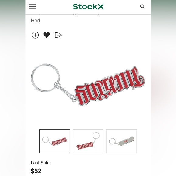 Supreme ambigram keychain - Picture 3 of 3
